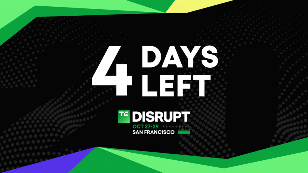4 days left: Save up to $624 with Disrupt 2025 Pass