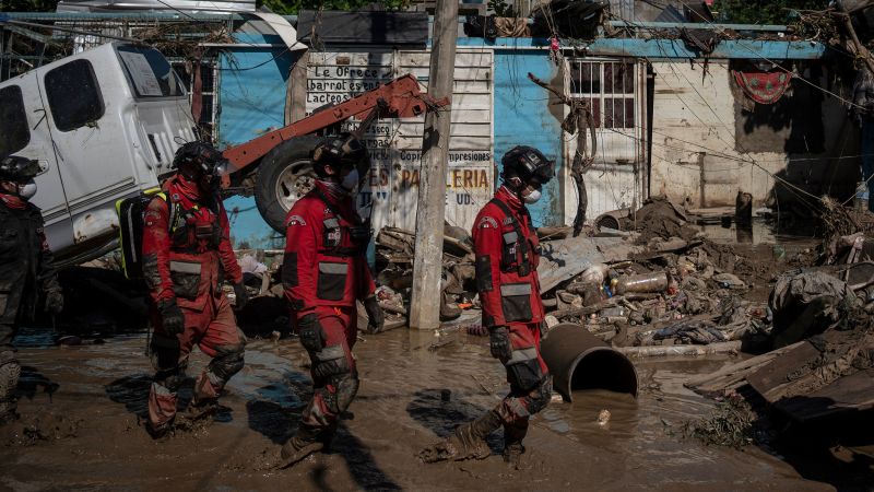 Death toll from heavy rains in Mexico rises to 64 as search operations expand