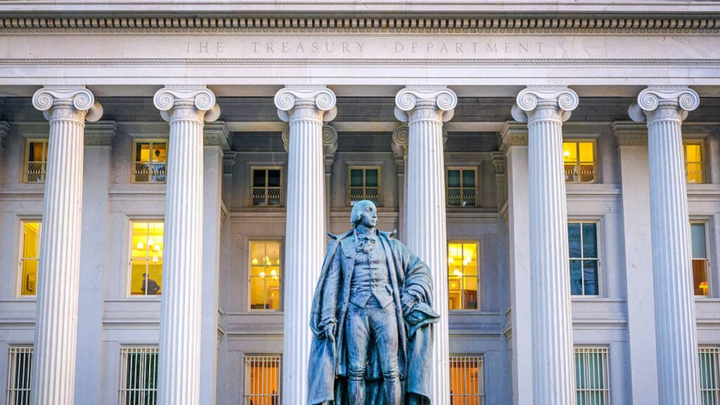 The US budget deficit will decrease in 2025. Both customs duties and debt payments are recorded.