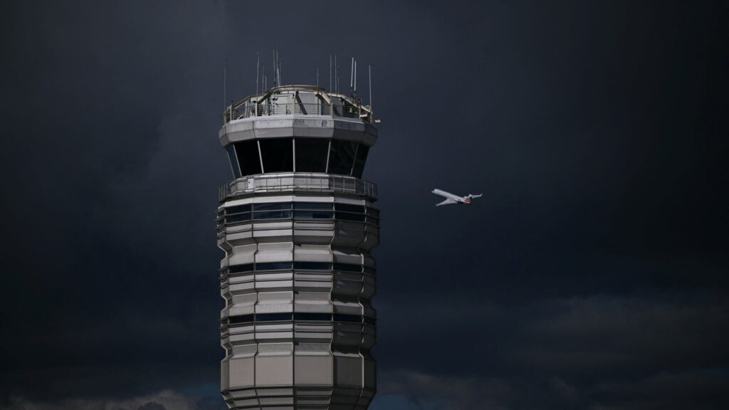 Air traffic controllers receive a portion of their salary