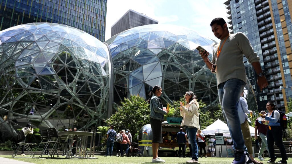 Amazon lays off about 14,000 employees