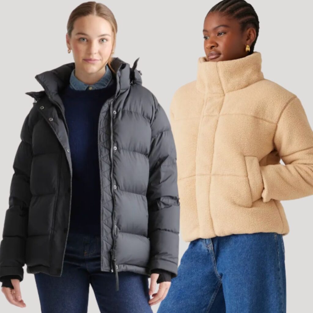 Quince puffer jackets and other Quince products under $100