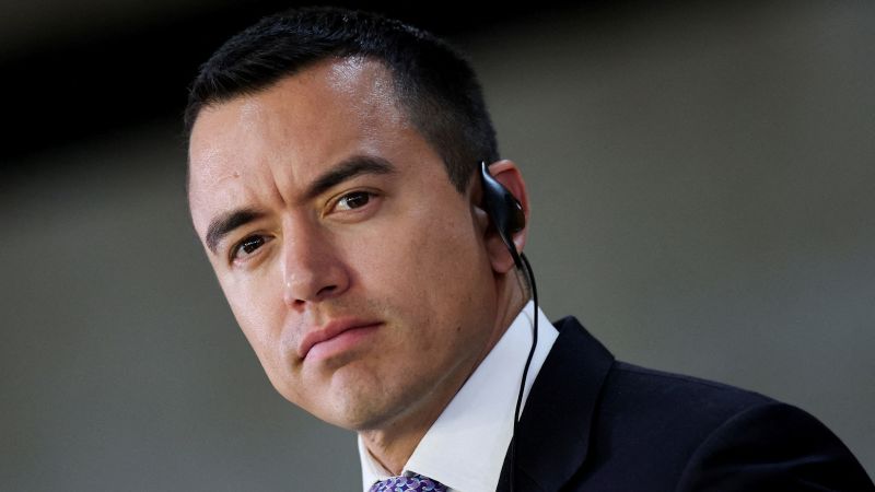 Five people arrested on suspicion of attempting to assassinate Ecuadorian President Noboa