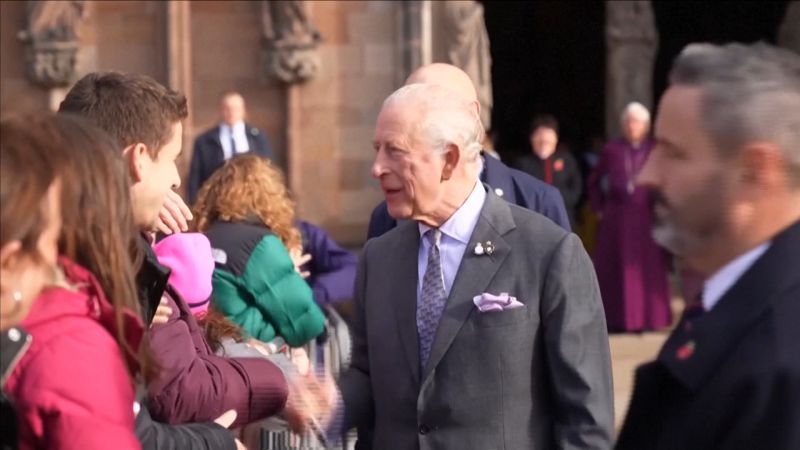 Video shows King Charles heckled over Prince Andrew’s relationship with Epstein