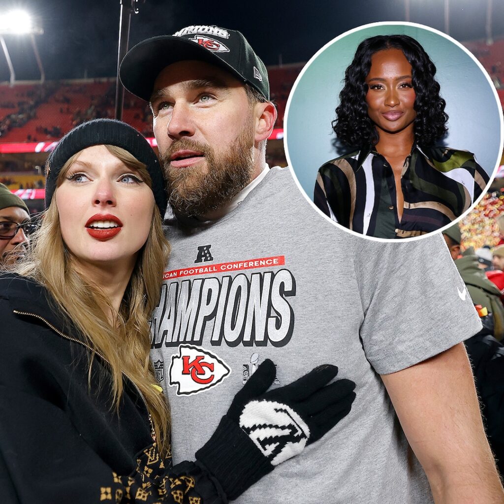 Taylor Swift covers Travis Kelce’s ex-Kayla Nicole with “Oparite.”