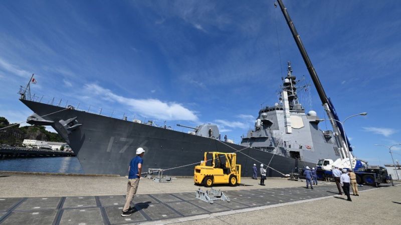 Japan is armed with US missiles and warships that could hit targets up to 1,000 miles away as the Pacific weapons race heats up