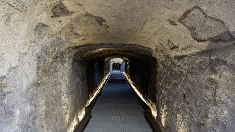 A secret tunnel once used by emperors opens beneath the Colosseum