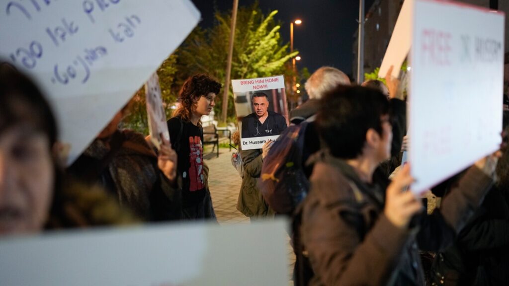 Gaza’s prominent hospital director is among dozens of medical staff still imprisoned by Israel