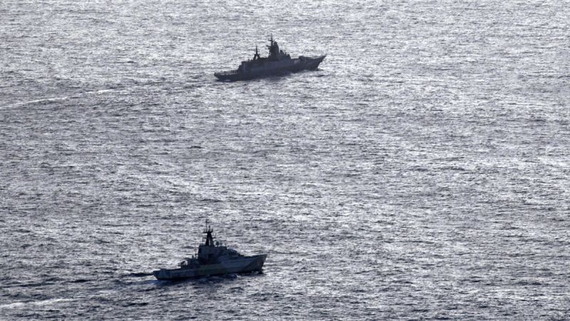 Royal Navy intercepts Russian corvette and tanker as Russia ramps up naval activity