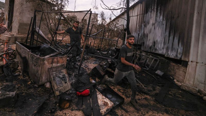 Dozens of Israeli settlers launch arson attack in West Bank amid surge in attacks against Palestinians