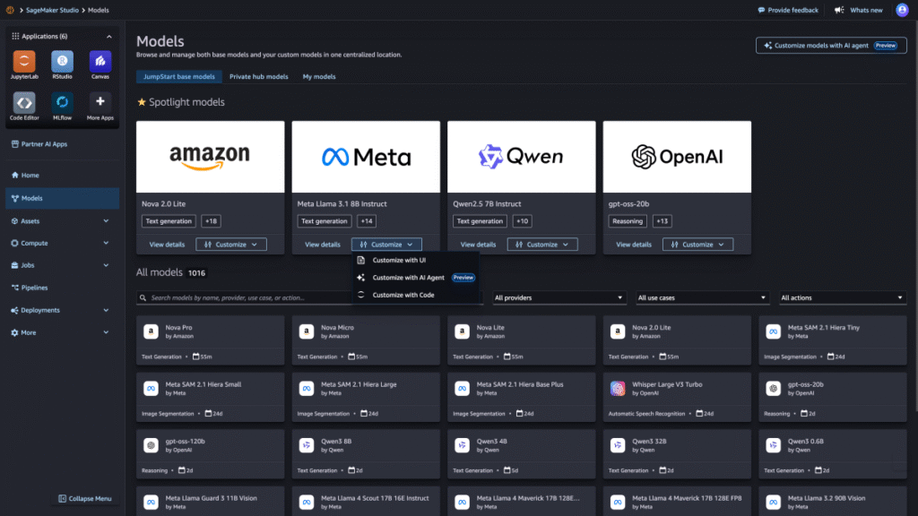 AWS powers custom LLM with features that simplify model creation
