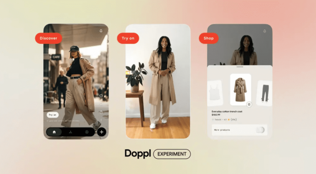 Google’s AI try-on app Doppl adds shoppable discovery feed