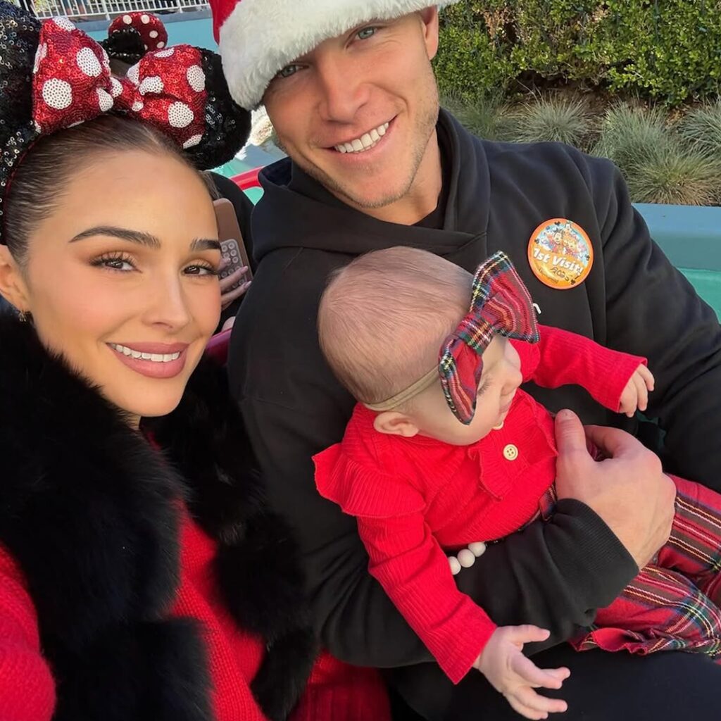 Olivia Culpo, Christian McCaffrey’s daughter Colette’s Christmas photo