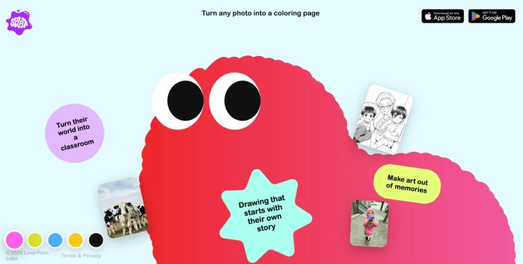 Splat’s app uses AI to turn photos into coloring pages for kids