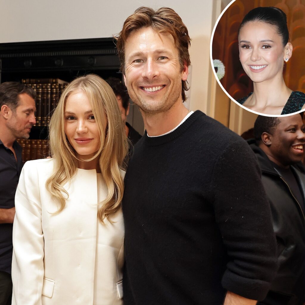 Glen Powell, girlfriend Michelle Randolph and ex Nina Dobrev: photos