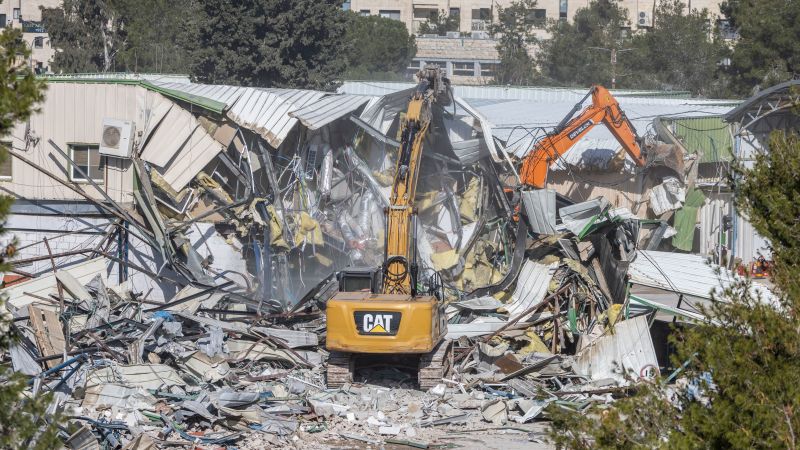 Israel begins demolition of UN agency headquarters in East Jerusalem following ban