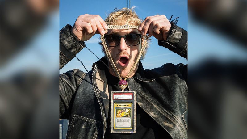 Pokemon cards: Logan Paul auctions Pikachu illustrator for $16.5 million