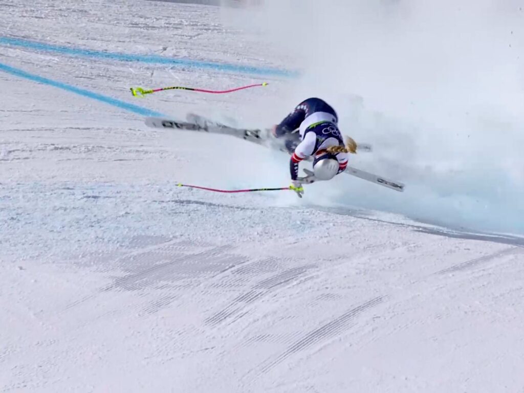 Lindsey Vonn crashes. Breezy Johnson wins Winter Olympics Downhill | Winter Olympics News
