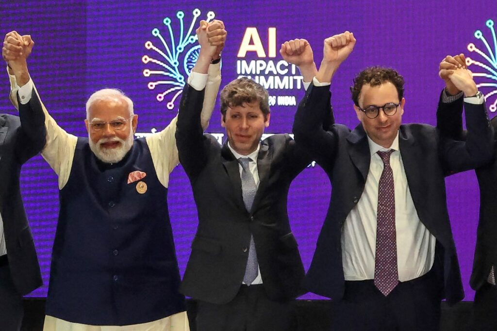 Altman and Amodei share awkward moment at India’s massive AI summit