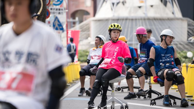 Japan’s toughest new sport is office chair street racing