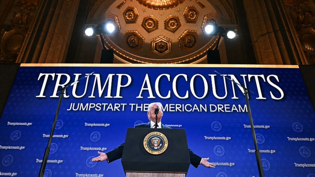 Bessent says 5 million children are registered with Trump’s account.