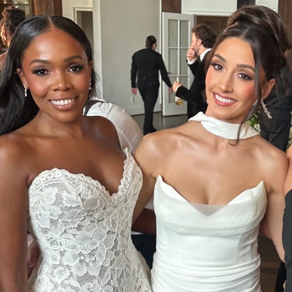 The Valley’s Jasmine Goode marries Melissa Carelli in stunning wedding ceremony