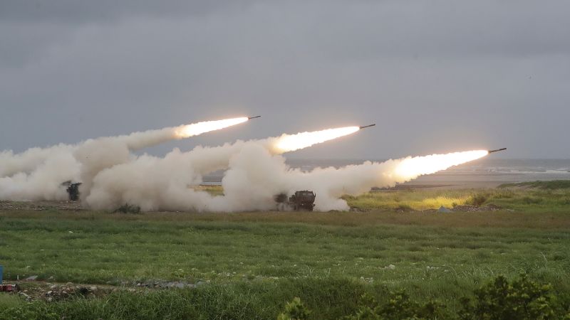 Taiwan tests rocket firing towards China from US-supplied mobile launch system
