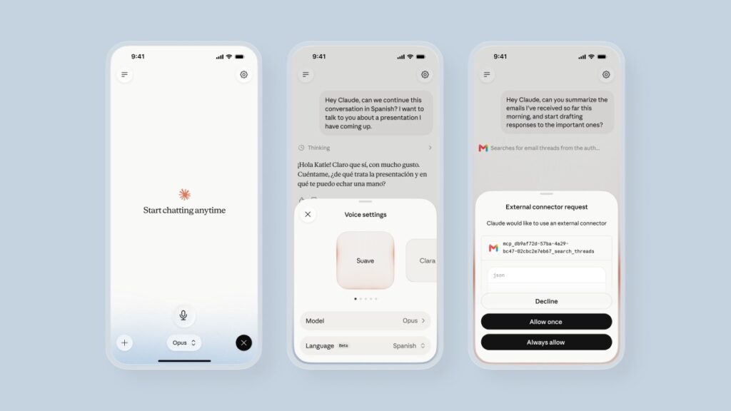 Anthropic updates Claude voice mode with more capable model