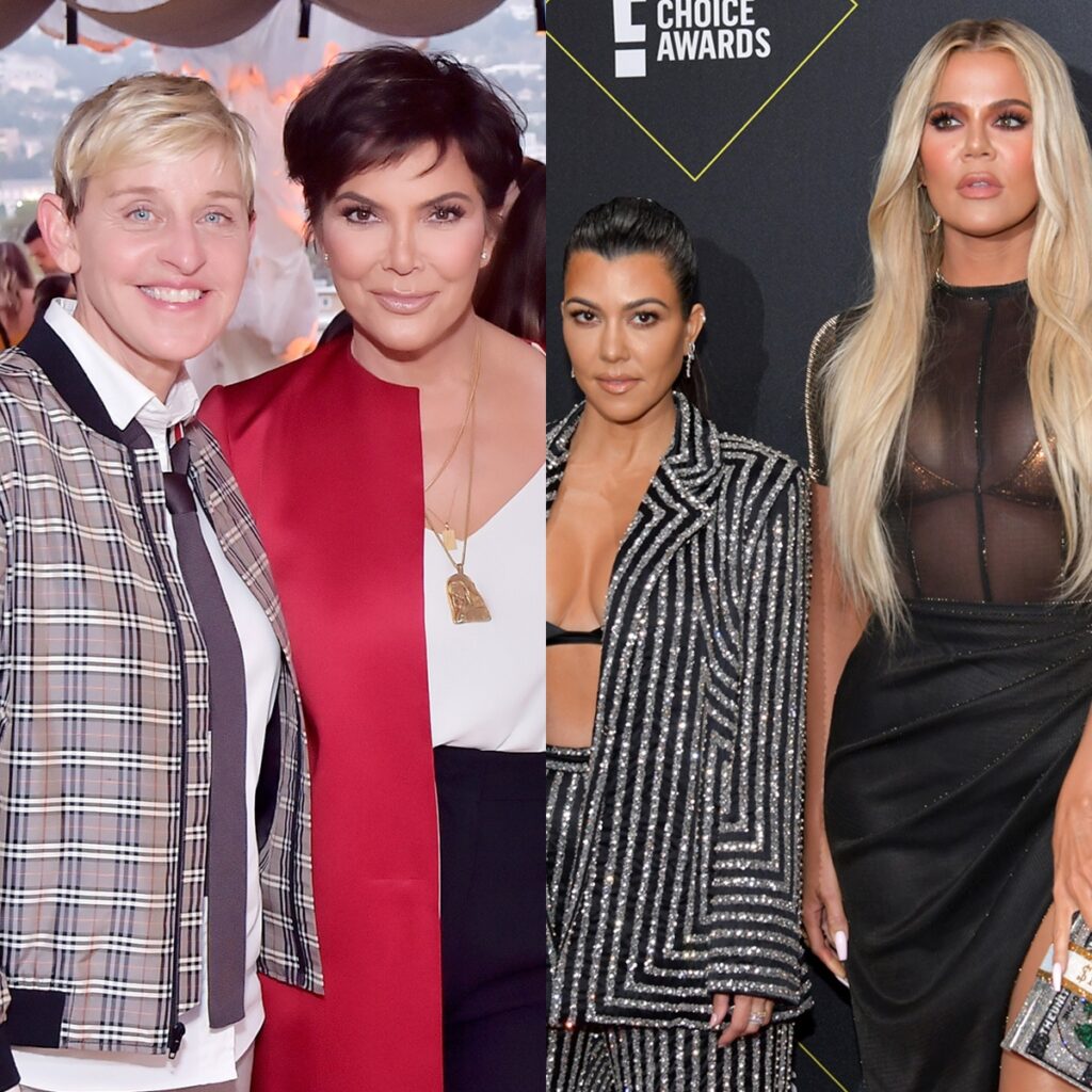 Khloe Kardashian and Kourtney Kardashian react to Ellen DeGeneres’ tribute to MJ