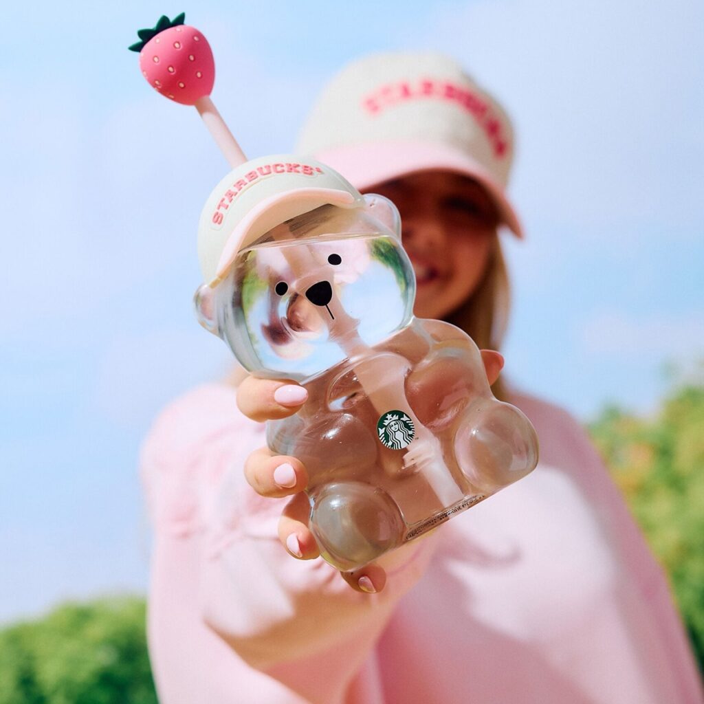 Starbucks releases pink Bearista cup to celebrate pink drink
