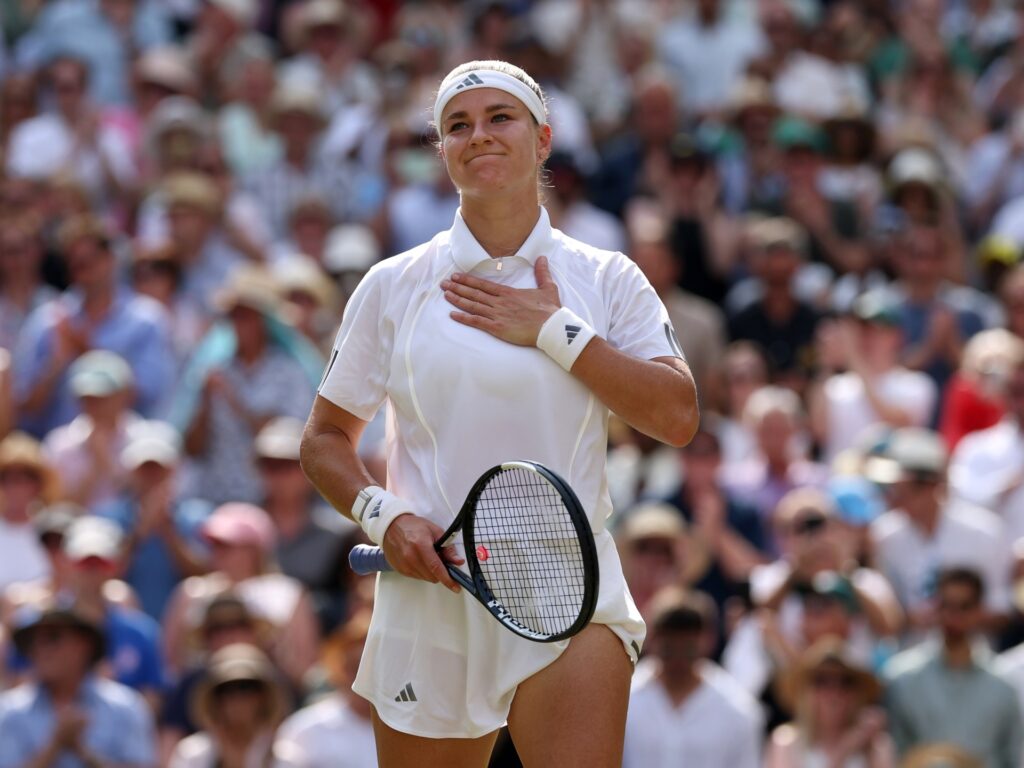 Muchova defeats Gauff in thriller tie-break to reach first Wimbledon final | Tennis