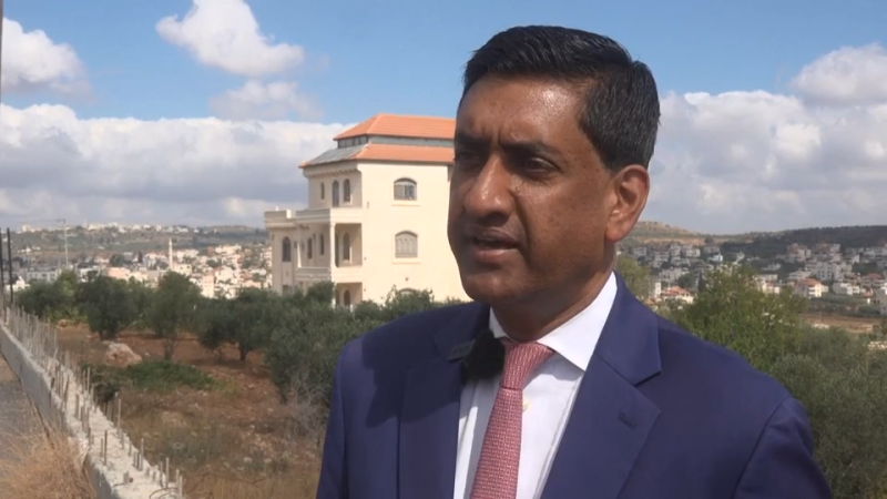 Democratic Congressman Ro Khanna is detained by Israeli settlers during a visit to the West Bank